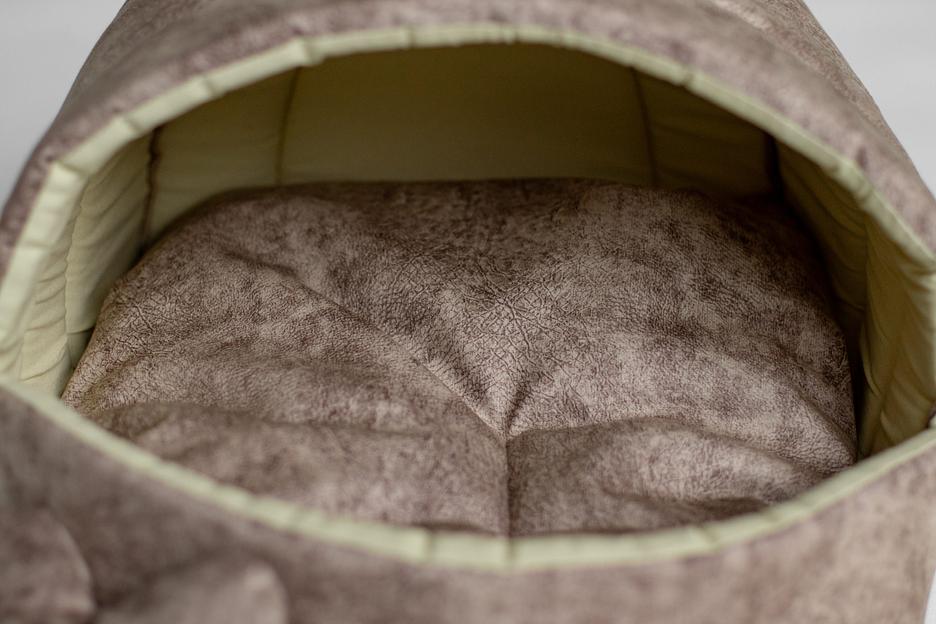 Домик Нельсон (велюр) №1 Camel для домашнего питомца ОПТ фото 5