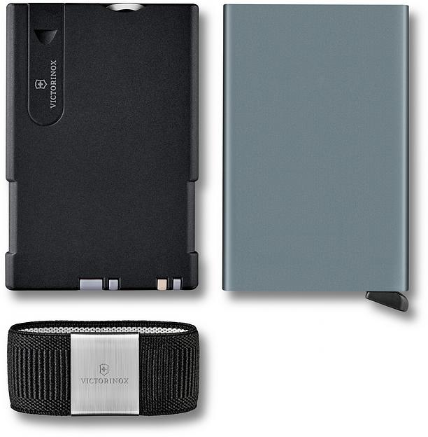 Швейцарская карта Victorinox Smart Card Wallet Sharp (0.7250.36) серый коробка подарочная фото 6