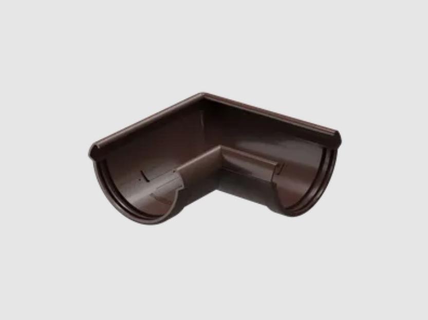Водосток ПВХ Docke Lux Угловой элемент 90° «LUX» шоколад фото 1