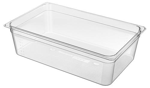 Гастроемкость 1/1  h=150 мм. 20 л. поликарб. прозрач.  /1/4/ фото 1