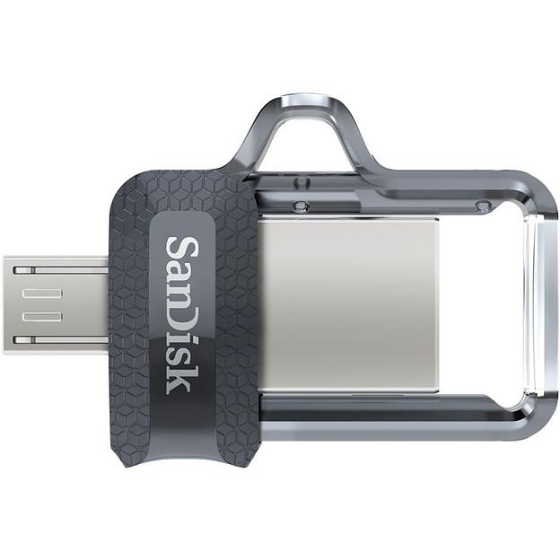 Флеш Диск Sandisk 128Gb Ultra Dual drive SDDD3-128G-G46 USB3.0 черный фото 3