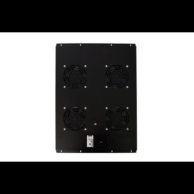 Блок вентиляторов для шкафов TFC глубиной 960мм, 4 вентилятора с терморегулятором, черный фото 2