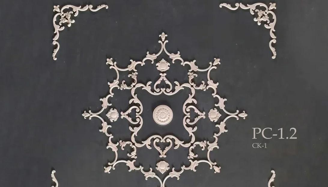 Розетка гипсовая Samaragips декоративная РС-1.2 сборная ОПТ фото 1