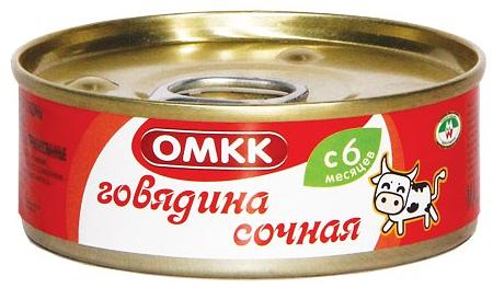 Детское питание Говядина сочная, ОМКК, 100 гр, опт фото 1