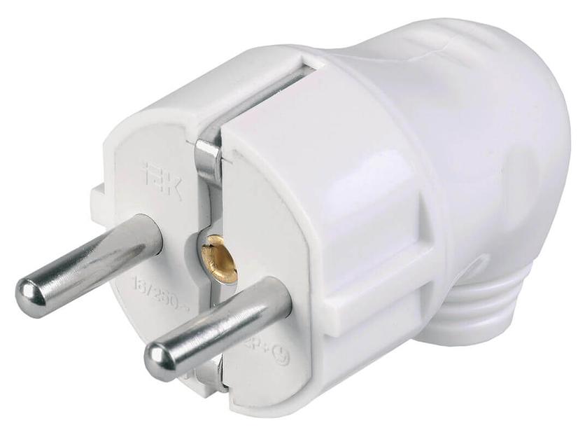 Евровилка угловая белая 16А фото 1