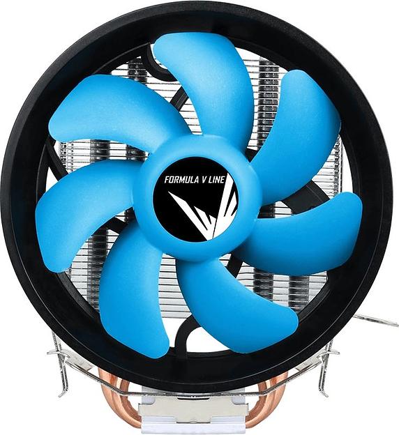 Устройство охлаждения(кулер) Formula AC Verkho Plus Soc-AM5/AM4/1200/1700/1851 черный/синий 4-pin 10-26.5dB Al 110W 271gr Ret (VERKHO PLUS) фото 2