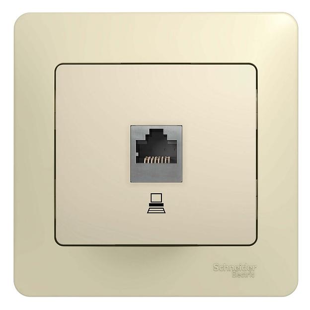 Systeme electric GSL000281K GLOSSA РОЗЕТКА компьютерная RJ45 кат.5E,БЕЖЕВЫЙ фото 3
