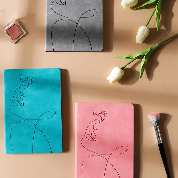 Блокнот Deli EN126LGREEN A5 210х143мм искусст. кожа 96л линейка мягкая обложка бирюзовый фото 7