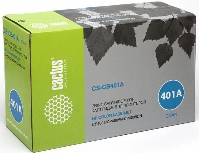 Картридж лазерный Cactus CS-CB401AR CB401A голубой (7500стр.) для HP CLJ CP4005/CP4005DN/CP4005N фото 1