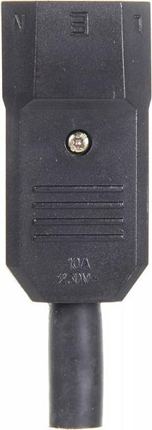 Вилка Lanmaster LAN-IEC-320-C14 IEC 60320 C14 10A 250V black фото 3