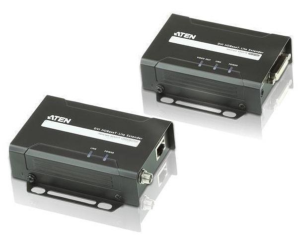 Удлинитель ATEN DVI HDBaseT-Lite Extender W/EU ADP (VE601-AT-G) фото 1