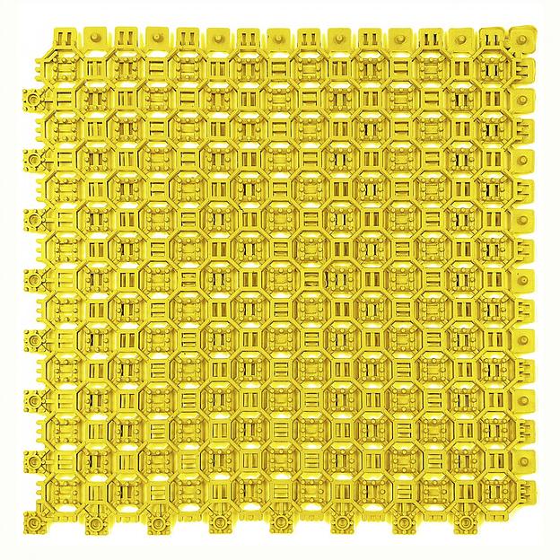 Optima Duos – грязезащитное двустороннее покрытие, толщина 9 мм, Цвет Желтый RAL 1016, Толщина модуля 9 мм. фото 1