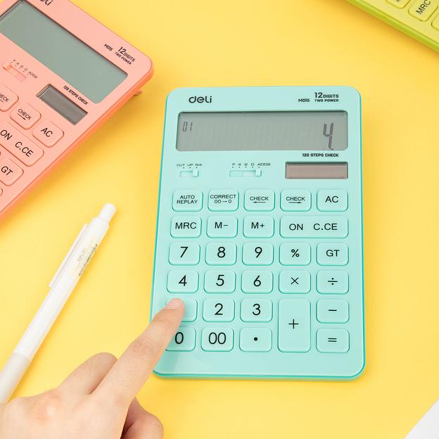 Калькулятор настольный Deli Touch EM01541 красный 12-разр. фото 9