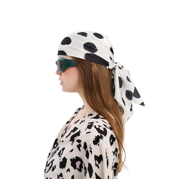 Женский платок «Корова» искусственный шёлк Армани 55×55 см фото 8