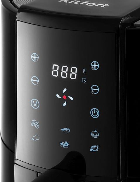 Аэрогриль Kitfort КТ-2225 1000Вт черный фото 5