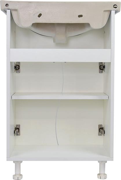 Тумба Лилия 58 DORATIZ 9911.014, напольная, белая, под умывальник Интакт фото 4