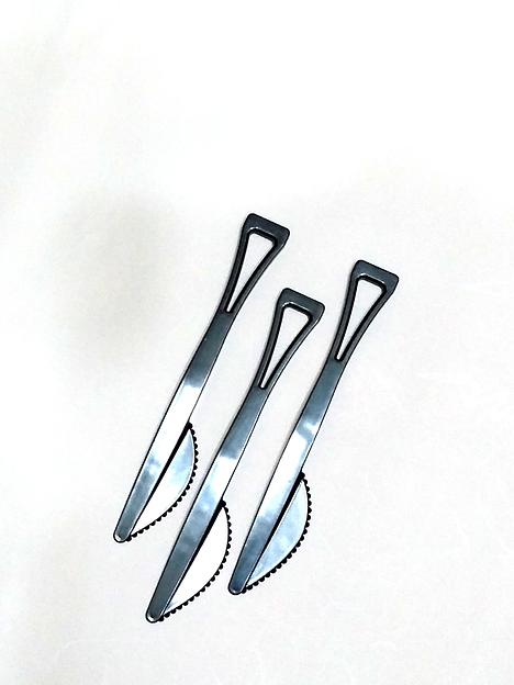 Нож одноразовый черный ОПТ фото 3