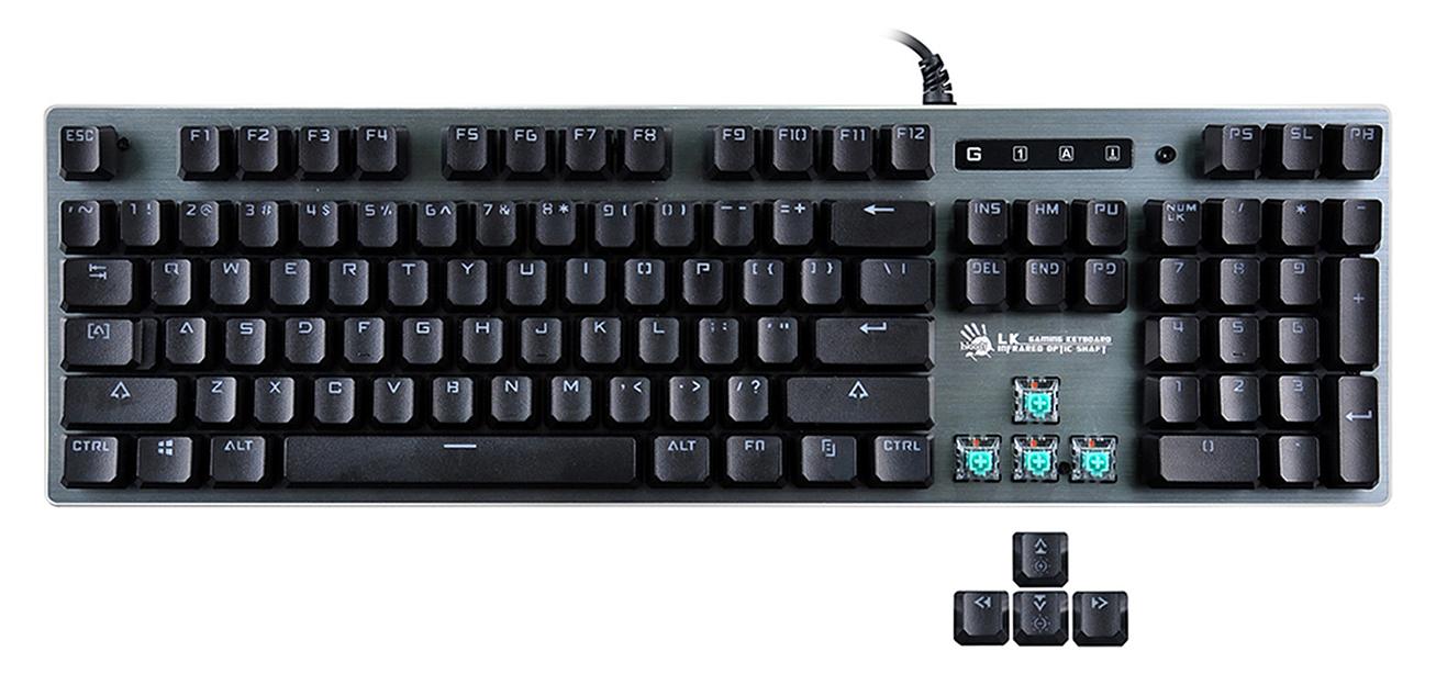 Клавиатура A4Tech Bloody B765 механическая серый USB for gamer LED фото 4