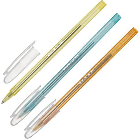 Ручка шариковая 0,5мм синий, корпус ассорти, Attache Economy фото 1