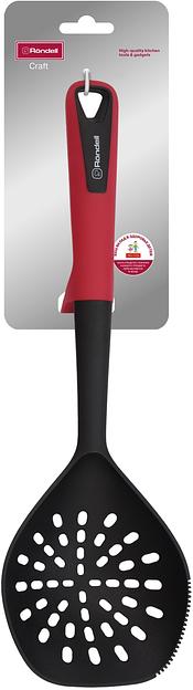 Шумовка для первых/вторых блюд Rondell Craft RD-1873 черный/красный упак.:картонная подложка фото 4