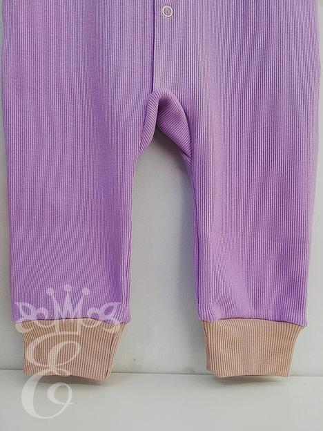 Комбинезон для малышей «Её малышество» светло-сиреневый, 2119КС, опт фото 3