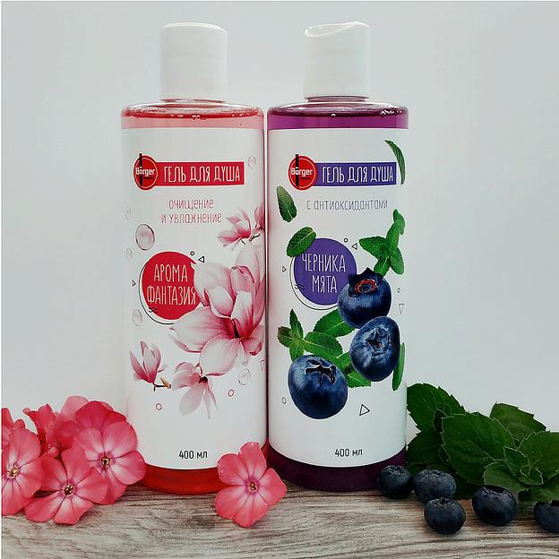 Гель для душа Börger «Арома-фантазия» с амарантовым маслом 400 мл ОПТ фото 3