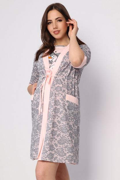 Комплект Style Magro для беременных и кормящих мам «Аист», пудровый, опт фото 3