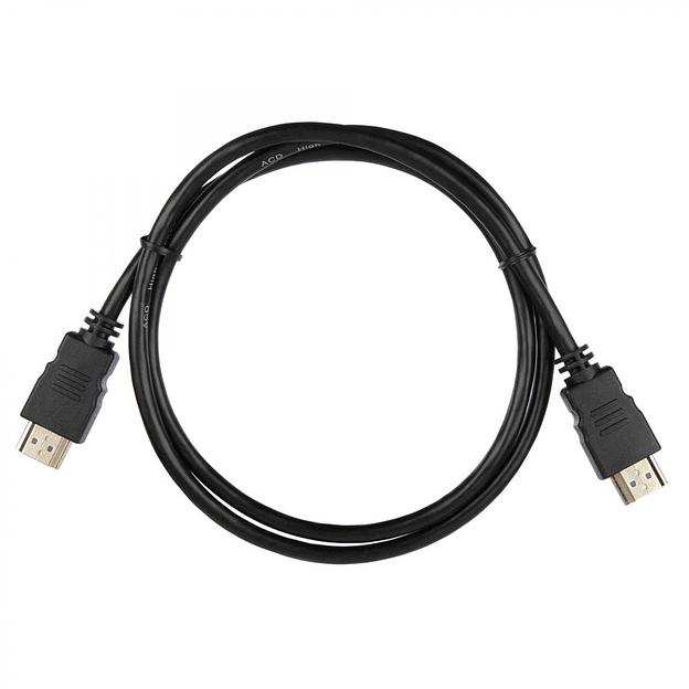 Кабель ACD Кабель ACD-DHHM1-10B |ACD-DHHM1-10B| HDMI 1.4, Golden Plated,19m/19m, Черный, 1м (742163) фото 1