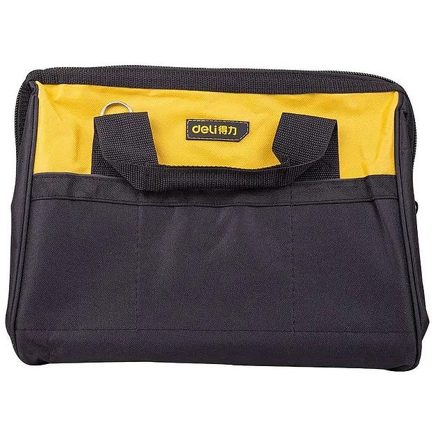 Ящики и сумки для инструментов Deli Сумка-саквояж для инструментов Deli DL-P2 350 x 280 x 290мм, 14 карманов, плечевой ремень, ткань Оксфорд 600D фото 3