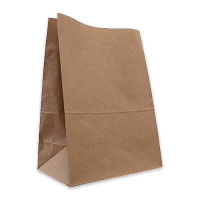 Крафт-пакет с прямоугольным дном без ручек 24х14х28 см фото 1