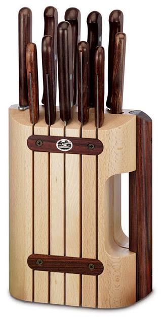 Набор ножей кухон. Victorinox Wood (5.1150.11) компл.:11шт с подставкой дерево подар.коробка фото 2