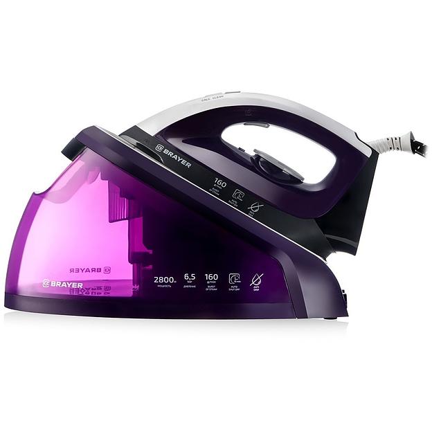 BRAYER BR4152 Паровая станция, 2800 Вт, фиолетовый фото 1