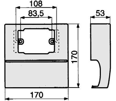 SCN3-4 A  КОРОБКА ПОД РОЗЕТКУ TCN фото 1