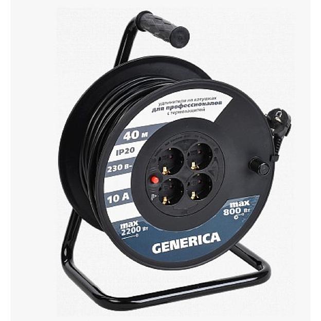 Iek WKP10-10-04-40-G Катушка УК40 с т/з 4 места 2P+PE/40м 3х1,0мм2 GENERICA фото 1