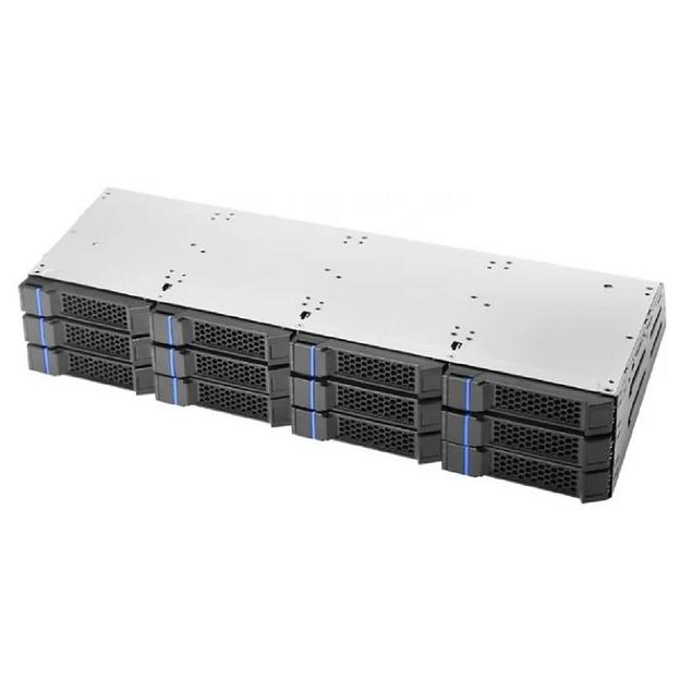 Комплектующие корпусов Chenbro Рамки крепления HDD 2.5" 384-23701-3202A0 AS'Y COMPONENT,RM23712,MIX,3.5" 12BAY HDD CAGE,W/MINI SAS HD EXPANDER PCB & TRAY,1PCS/40CTN/PALLET фото 1