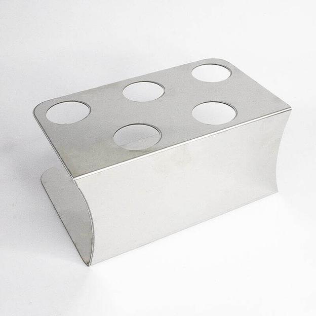 Подставка для рожков 5 ячеек 216х127 высота 105 Нержавеющая сталь фото 1