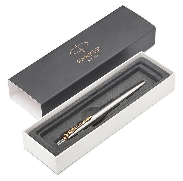 Ручка шариков. Parker Jotter Core K691 (CW1953182) Stainless Steel GT M син. черн. подар.кор. фото 3