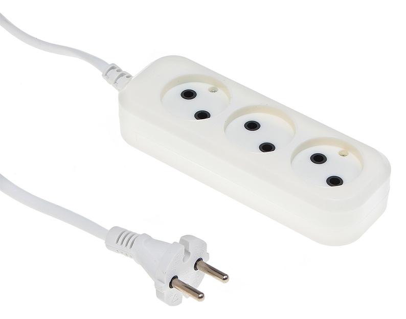 Сетевой удлинитель Buro BU-PSL3.5/W 5м (3 розетки) белый (пакет ПЭ) фото 3