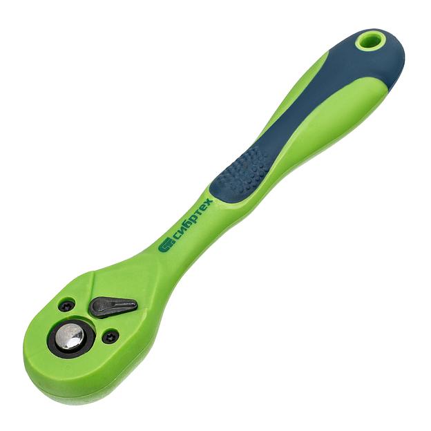 Ключ-трещотка 1/4, CrV, 72 зуба, с быстрым сбросом фото 1