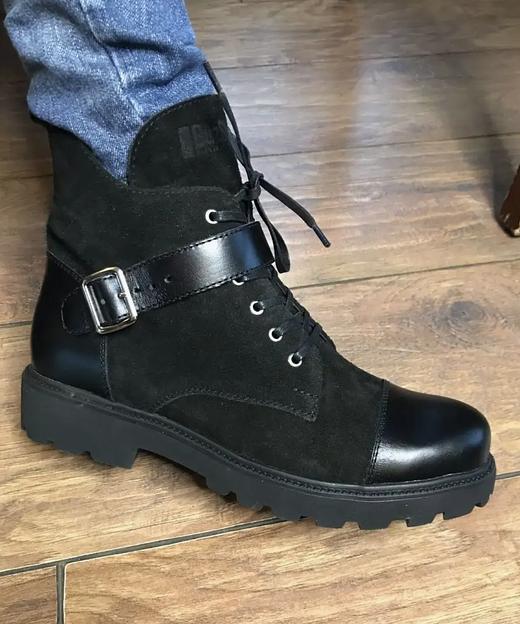 Ботильоны BuzShoes черные с ремешком ОПТ фото 3