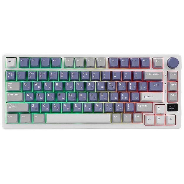 Клавиатура Royal Kludge RK-M75 Ocean Blue USB/2.4 GHz/Bluetоoth, RGB, Hot Swap, K silver switch фото 1