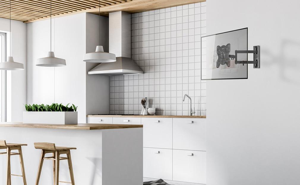 Кронштейн для телевизора Onkron M4S черный 17"-43" макс.35кг настенный поворот и наклон фото 3