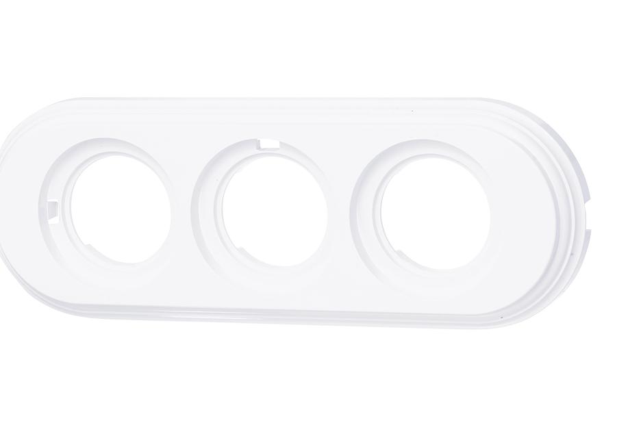 Лизетта Рамка 3-х постовая, пластик, цвет Белый фото 1