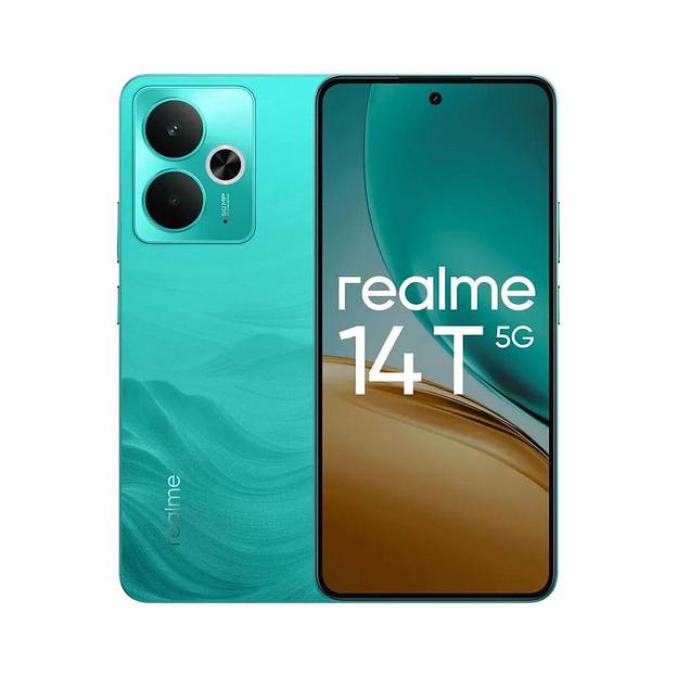 Смартфон Realme 14T 5G 8+256 RMX5078 8+256 зеленый фото 1