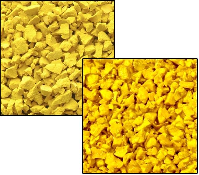 Резиновая крошка EPDM 1,5-3,5 мм жёлтая ОПТ фото 4