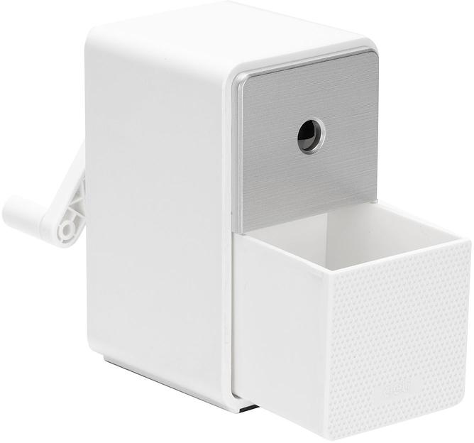 Точилка для карандашей механическая Deli 71160White 1 отверстие пластик белый фото 4