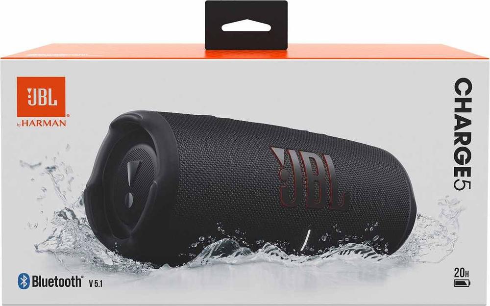 Колонка порт. JBL Charge 5 черный 40W 2.0 BT 7500mAh (JBLCHARGE5BLK) фото 1