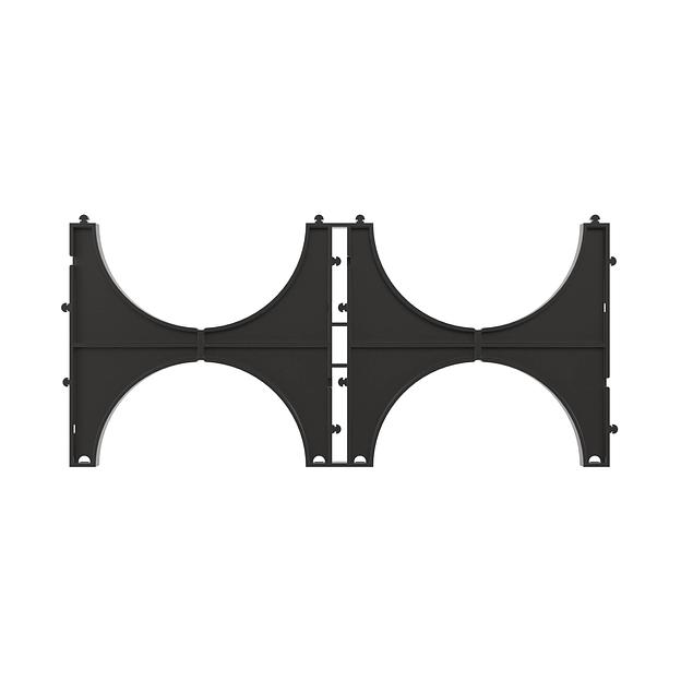 Держатель расстояния (кластер) 110мм для двустенныx труб двойной фото 1