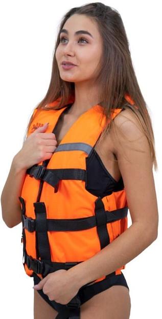 Жилет Таймень спасательный стандартный размер: M (44-46), цвет: оранжевый фото 1