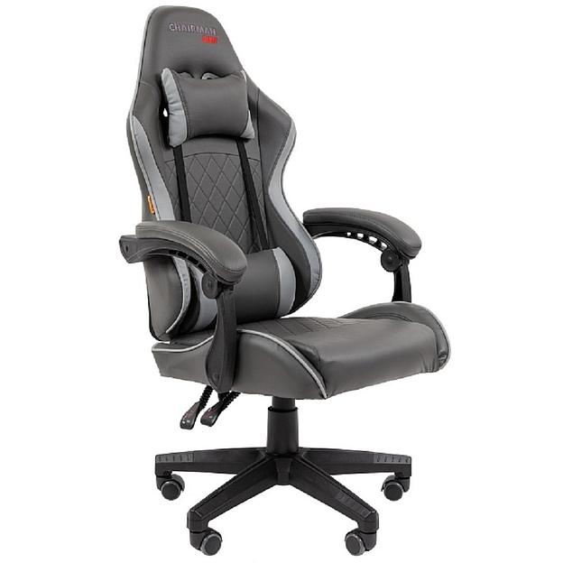 Офисное кресло Chairman CH28 экокожа, черно-серый (7162899) фото 1